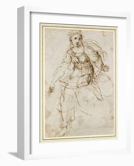 Allegorical Figure of Theology-Raphael-Framed Giclee Print