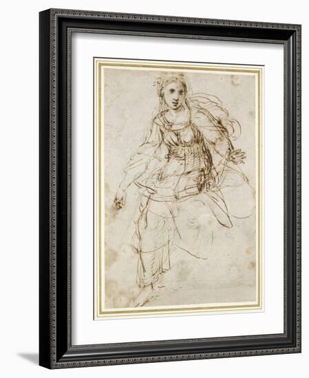 Allegorical Figure of Theology-Raphael-Framed Giclee Print