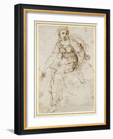 Allegorical Figure of Theology-Raphael-Framed Giclee Print