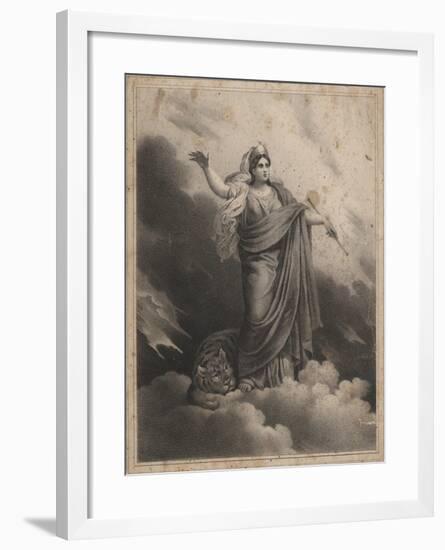 Allegorical Figure-null-Framed Giclee Print