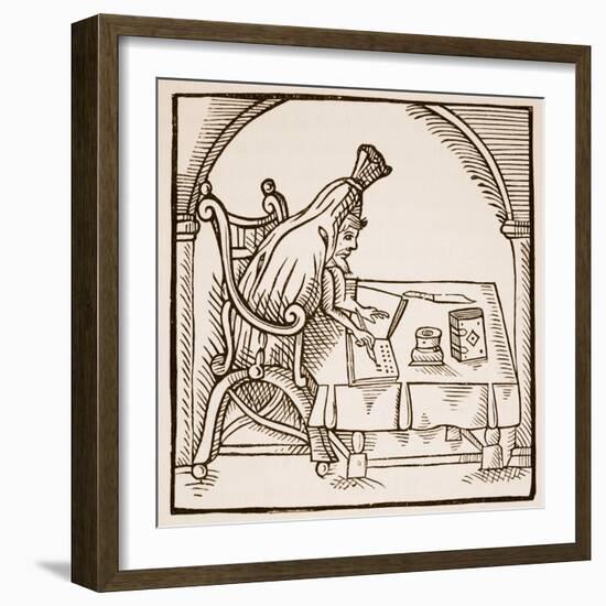 Allegorical Image of Robert Green in Funeral Shroud, from 'Greene in Conceipt' by John Dickenson-null-Framed Giclee Print