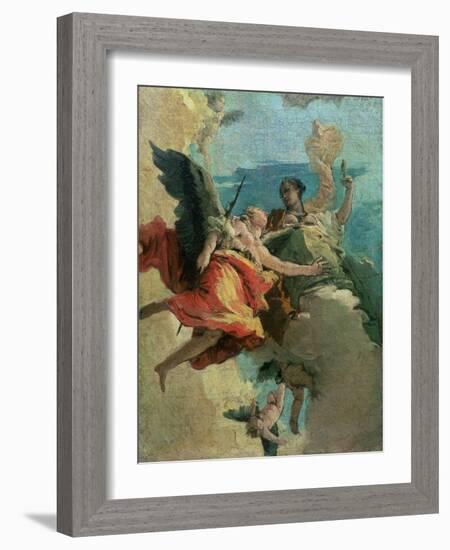 Allegorical Scene-Giovanni Battista Tiepolo-Framed Giclee Print