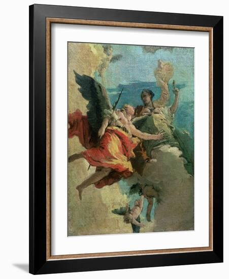 Allegorical Scene-Giovanni Battista Tiepolo-Framed Giclee Print