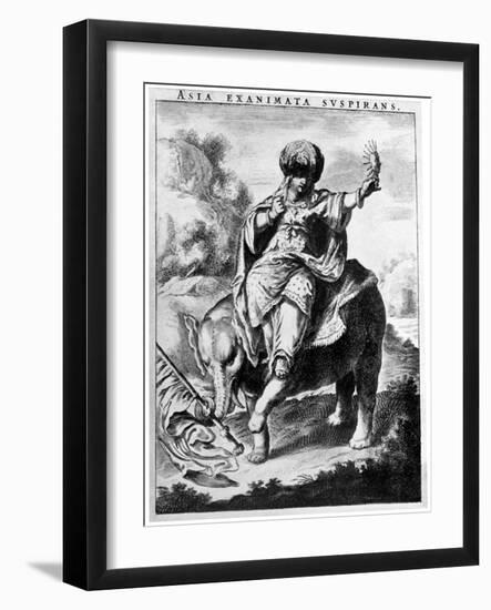 Allegorical View of Asia, Early 20th Century-Cornelis de Visscher-Framed Giclee Print