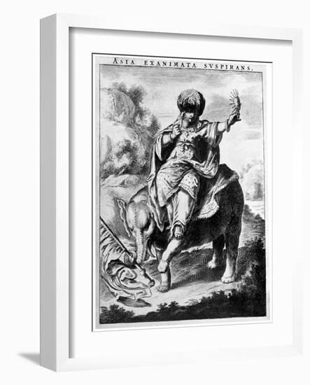 Allegorical View of Asia, Early 20th Century-Cornelis de Visscher-Framed Giclee Print