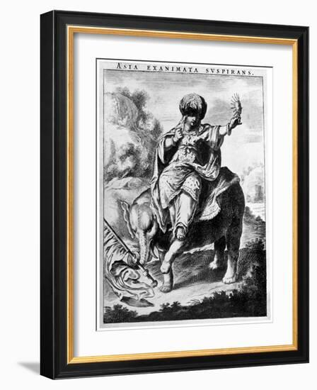 Allegorical View of Asia, Early 20th Century-Cornelis de Visscher-Framed Giclee Print