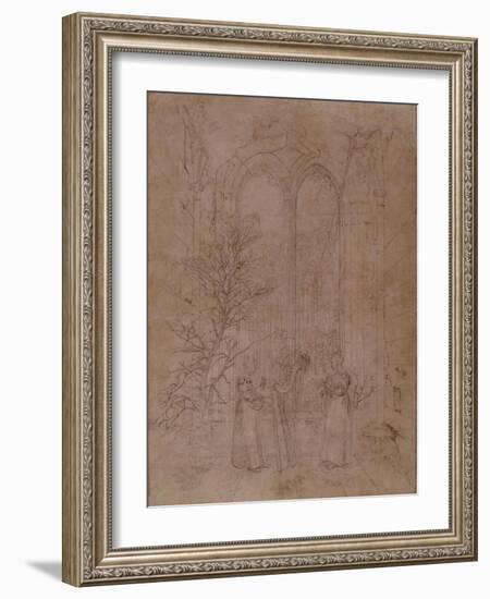 Allégorie de la musique profane-Caspar David Friedrich-Framed Giclee Print