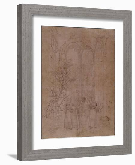 Allégorie de la musique profane-Caspar David Friedrich-Framed Giclee Print