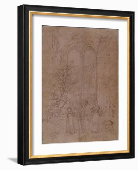 Allégorie de la musique profane-Caspar David Friedrich-Framed Giclee Print