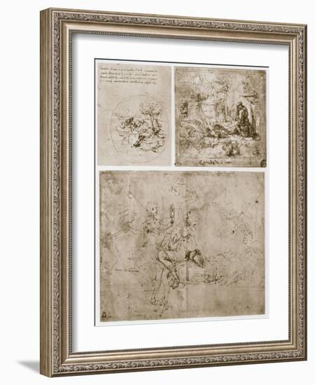 Allegories, 15th Century-Leonardo da Vinci-Framed Giclee Print