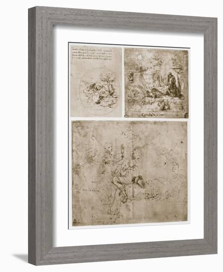 Allegories, 15th Century-Leonardo da Vinci-Framed Giclee Print