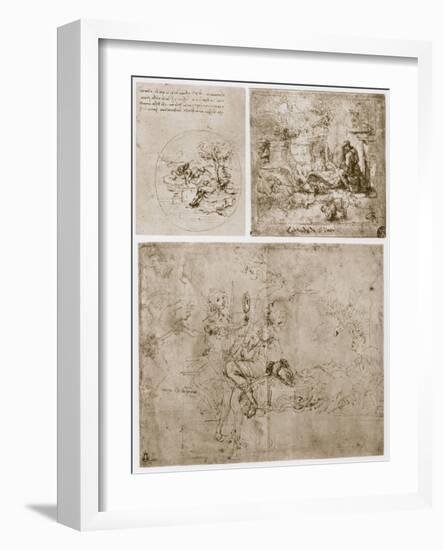 Allegories, 15th Century-Leonardo da Vinci-Framed Giclee Print