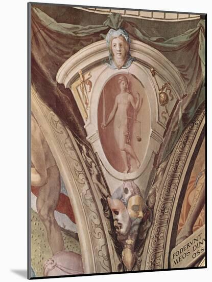 Allegories of the Cardinal Virtues. Frescoes in the Chapel of Eleonora Da Toledo-Agnolo Bronzino-Mounted Giclee Print