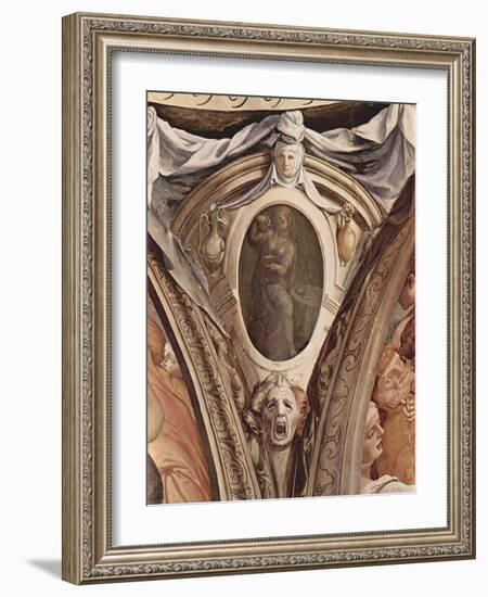 Allegories of the Cardinal Virtues. Frescoes in the Chapel of Eleonora Da Toledo-Agnolo Bronzino-Framed Giclee Print