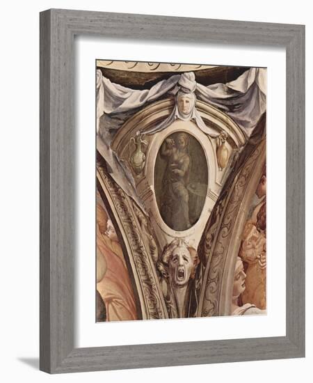 Allegories of the Cardinal Virtues. Frescoes in the Chapel of Eleonora Da Toledo-Agnolo Bronzino-Framed Giclee Print