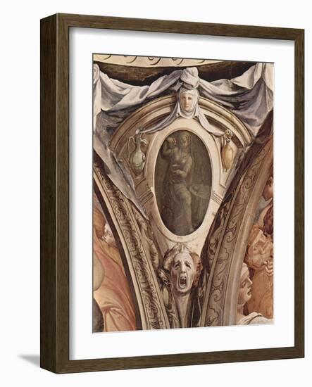 Allegories of the Cardinal Virtues. Frescoes in the Chapel of Eleonora Da Toledo-Agnolo Bronzino-Framed Giclee Print