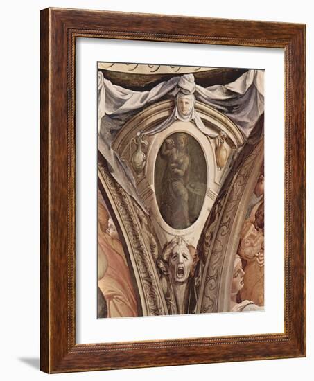 Allegories of the Cardinal Virtues. Frescoes in the Chapel of Eleonora Da Toledo-Agnolo Bronzino-Framed Giclee Print