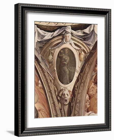 Allegories of the Cardinal Virtues. Frescoes in the Chapel of Eleonora Da Toledo-Agnolo Bronzino-Framed Giclee Print