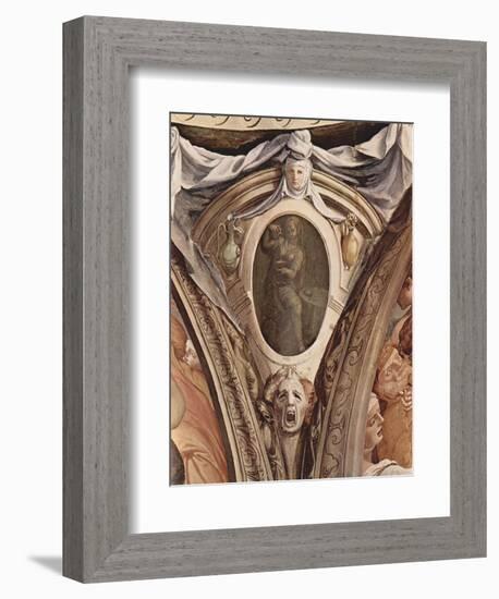 Allegories of the Cardinal Virtues. Frescoes in the Chapel of Eleonora Da Toledo-Agnolo Bronzino-Framed Giclee Print