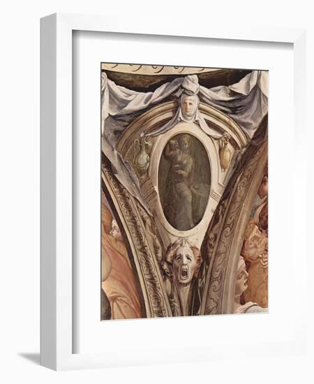 Allegories of the Cardinal Virtues. Frescoes in the Chapel of Eleonora Da Toledo-Agnolo Bronzino-Framed Giclee Print