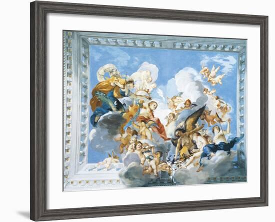 Allegories of the Marriage of Ferdinand II and Vittoria Colonna, 1635-Giovanni De' Fondulis-Framed Giclee Print