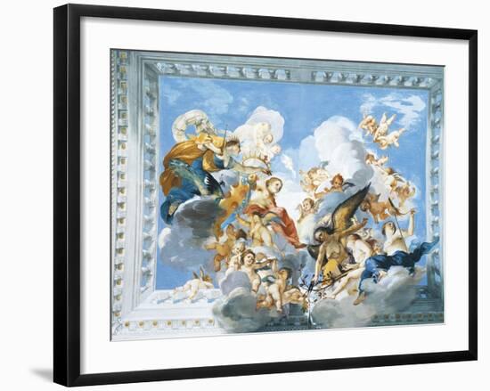 Allegories of the Marriage of Ferdinand II and Vittoria Colonna, 1635-Giovanni De' Fondulis-Framed Giclee Print