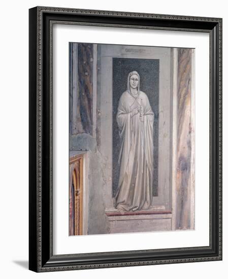 Allegories of Virtues and Vices-Giotto di Bondone-Framed Giclee Print