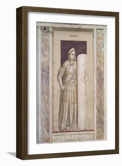 Allegories of Virtues and Vices-Giotto di Bondone-Framed Giclee Print