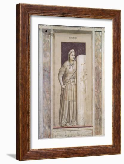 Allegories of Virtues and Vices-Giotto di Bondone-Framed Giclee Print