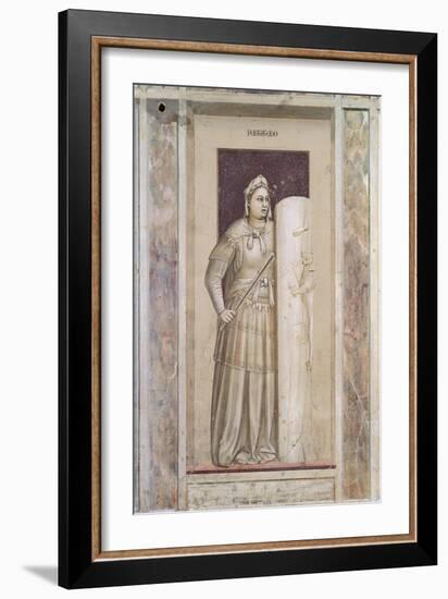 Allegories of Virtues and Vices-Giotto di Bondone-Framed Giclee Print