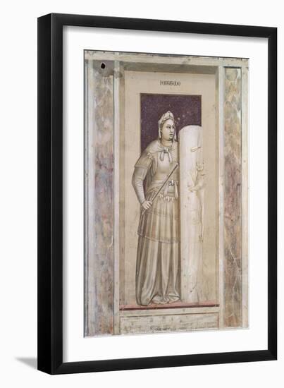 Allegories of Virtues and Vices-Giotto di Bondone-Framed Giclee Print