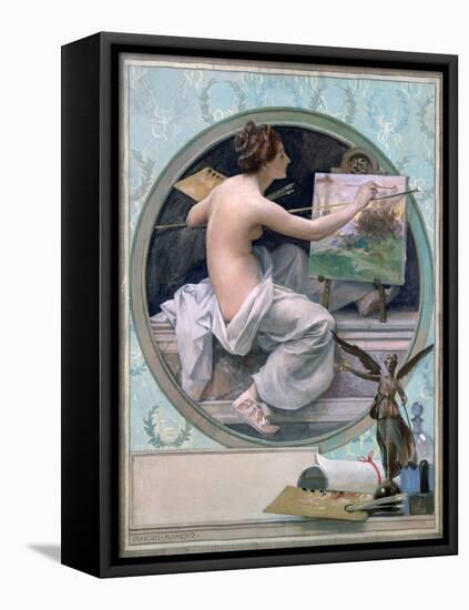 Allegory, 1856-1923-Francois Flameng-Framed Premier Image Canvas