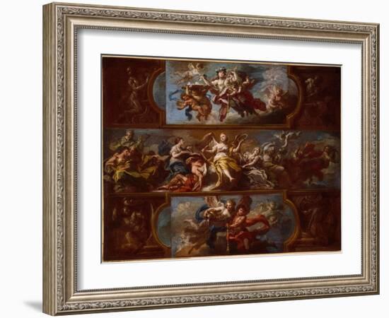 Allegory, C.1700 (Oil on Canvas)-Sebastiano Conca-Framed Giclee Print