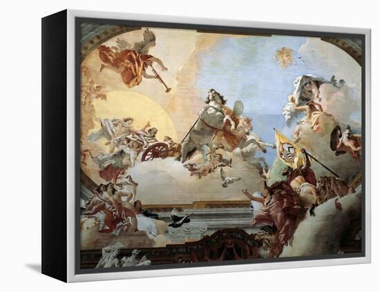Allegory Created for the Marriage of Lodovico Rezzonico and the Noble Venetian Faustina Savorgnan-Giambattista Tiepolo-Framed Premier Image Canvas