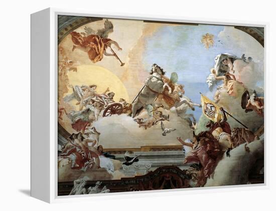 Allegory Created for the Marriage of Lodovico Rezzonico and the Noble Venetian Faustina Savorgnan-Giambattista Tiepolo-Framed Premier Image Canvas