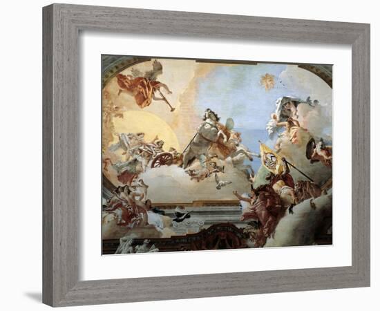 Allegory Created for the Marriage of Lodovico Rezzonico and the Noble Venetian Faustina Savorgnan-Giambattista Tiepolo-Framed Giclee Print