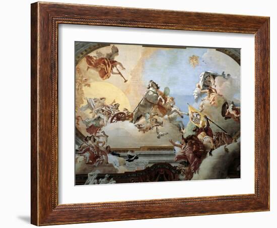 Allegory Created for the Marriage of Lodovico Rezzonico and the Noble Venetian Faustina Savorgnan-Giambattista Tiepolo-Framed Giclee Print