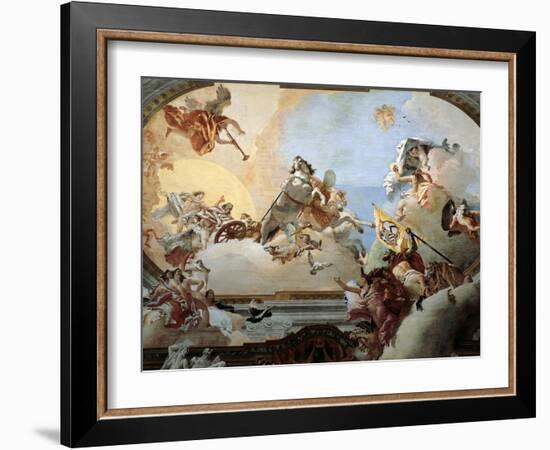 Allegory Created for the Marriage of Lodovico Rezzonico and the Noble Venetian Faustina Savorgnan-Giambattista Tiepolo-Framed Giclee Print