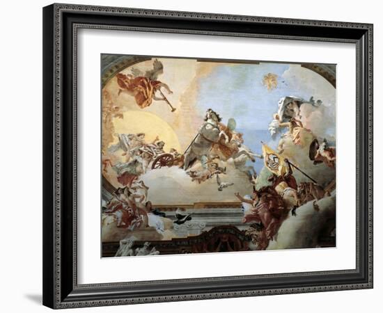 Allegory Created for the Marriage of Lodovico Rezzonico and the Noble Venetian Faustina Savorgnan-Giambattista Tiepolo-Framed Giclee Print