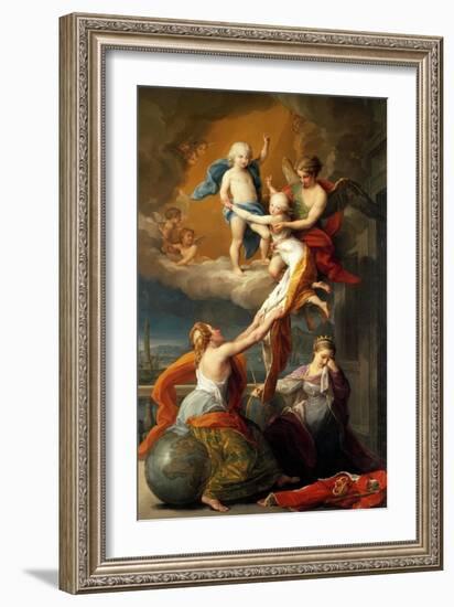 Allegory for the Death of Ferdinand IV's Two Children-Pompeo Batoni-Framed Giclee Print