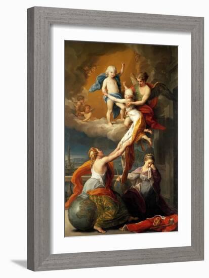 Allegory for the Death of Ferdinand IV's Two Children-Pompeo Batoni-Framed Giclee Print