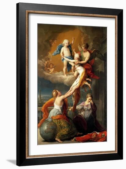 Allegory for the Death of Ferdinand IV's Two Children-Pompeo Batoni-Framed Giclee Print