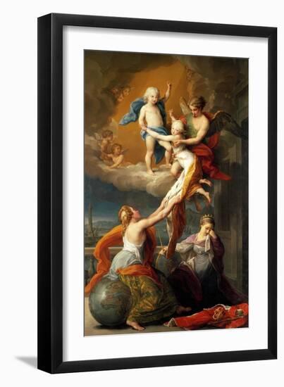 Allegory for the Death of Ferdinand IV's Two Children-Pompeo Batoni-Framed Giclee Print