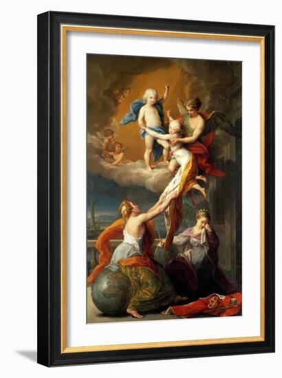 Allegory for the Death of Ferdinand IV's Two Children-Pompeo Batoni-Framed Giclee Print