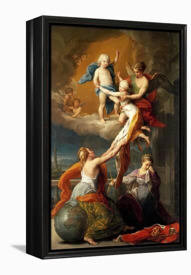 Allegory for the Death of Ferdinand IV's Two Children-Pompeo Batoni-Framed Premier Image Canvas