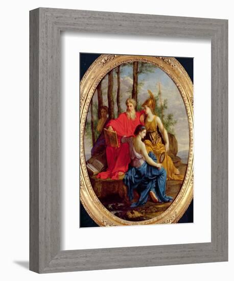 Allegory of a Perfect Minister Or, the Minister of State with His Attributes, 1653-Eustache Le Sueur-Framed Giclee Print