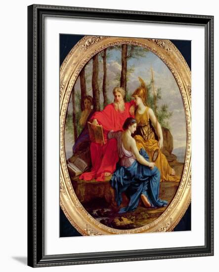 Allegory of a Perfect Minister Or, the Minister of State with His Attributes, 1653-Eustache Le Sueur-Framed Giclee Print