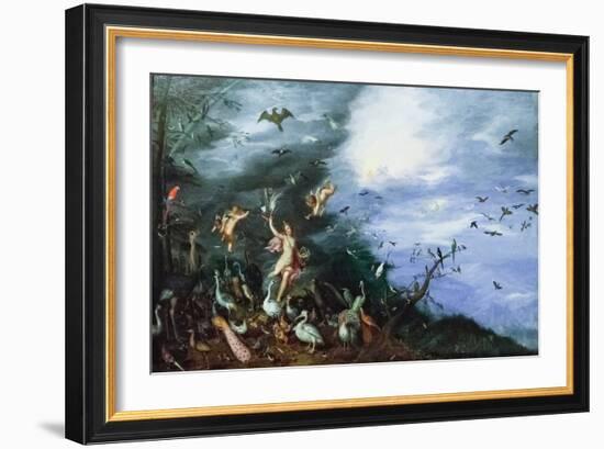 Allegory of Air, (Painting)-Jan the Elder Brueghel-Framed Giclee Print