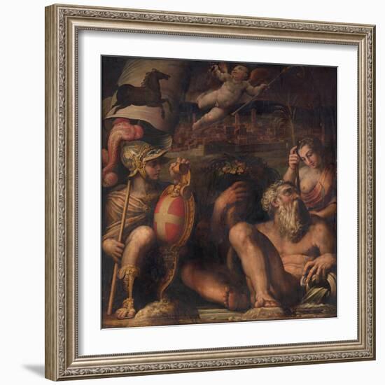 Allegory of Arezzo, 1563-1565-Giorgio Vasari-Framed Giclee Print