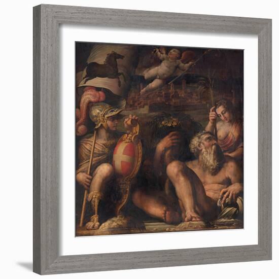 Allegory of Arezzo, 1563-1565-Giorgio Vasari-Framed Giclee Print